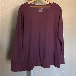 Plus size long sleeve size 3x burgundy